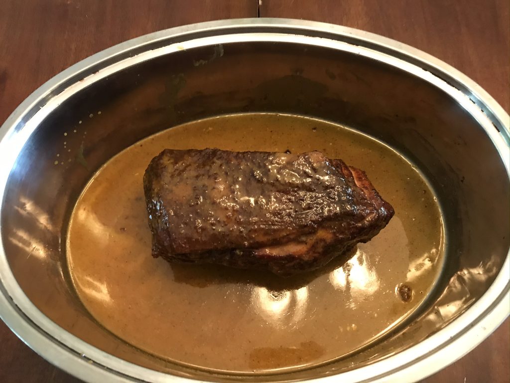 South Carolina Pulled Pork In Roasting Pan