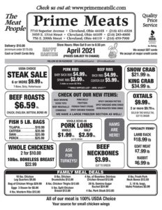 Prime Meats April 21 Specials